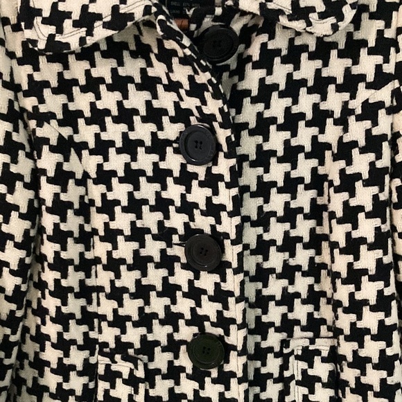 Me Jane S Black/White Button Coat - Picture 3 of 11